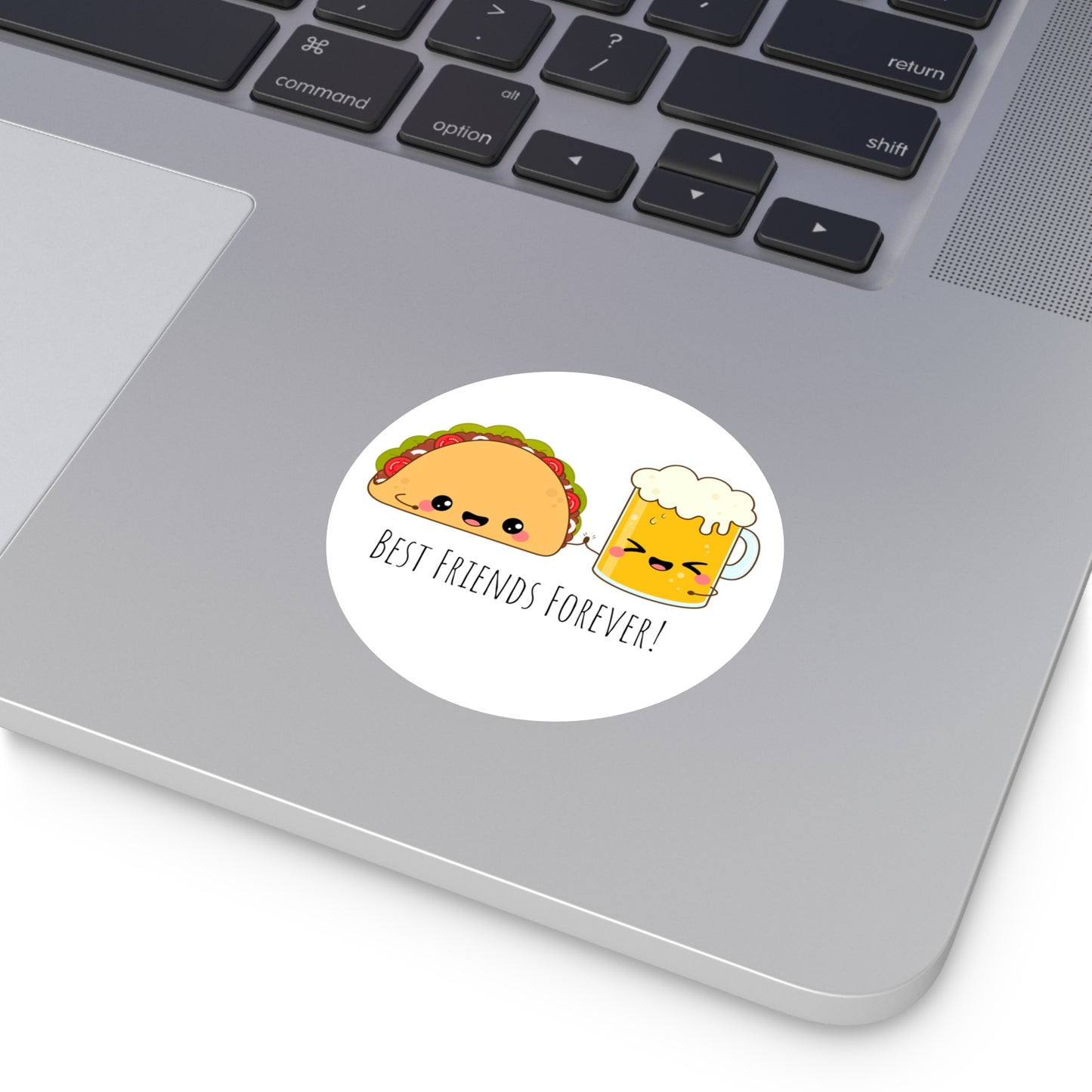 'Beer & Taco BFF!' Round Stickers, Indoor\Outdoor