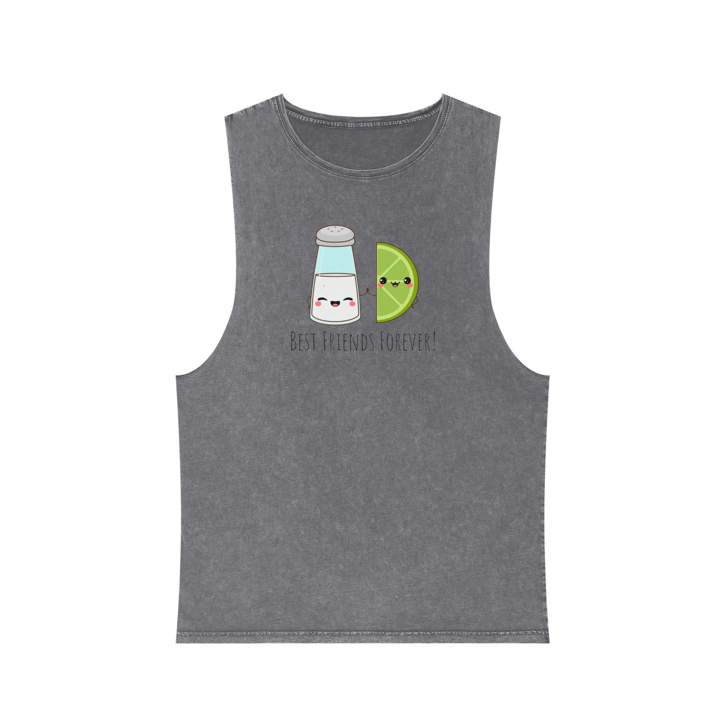 Salt & Lime Best Friends Forever! Unisex Stonewash Tank Top