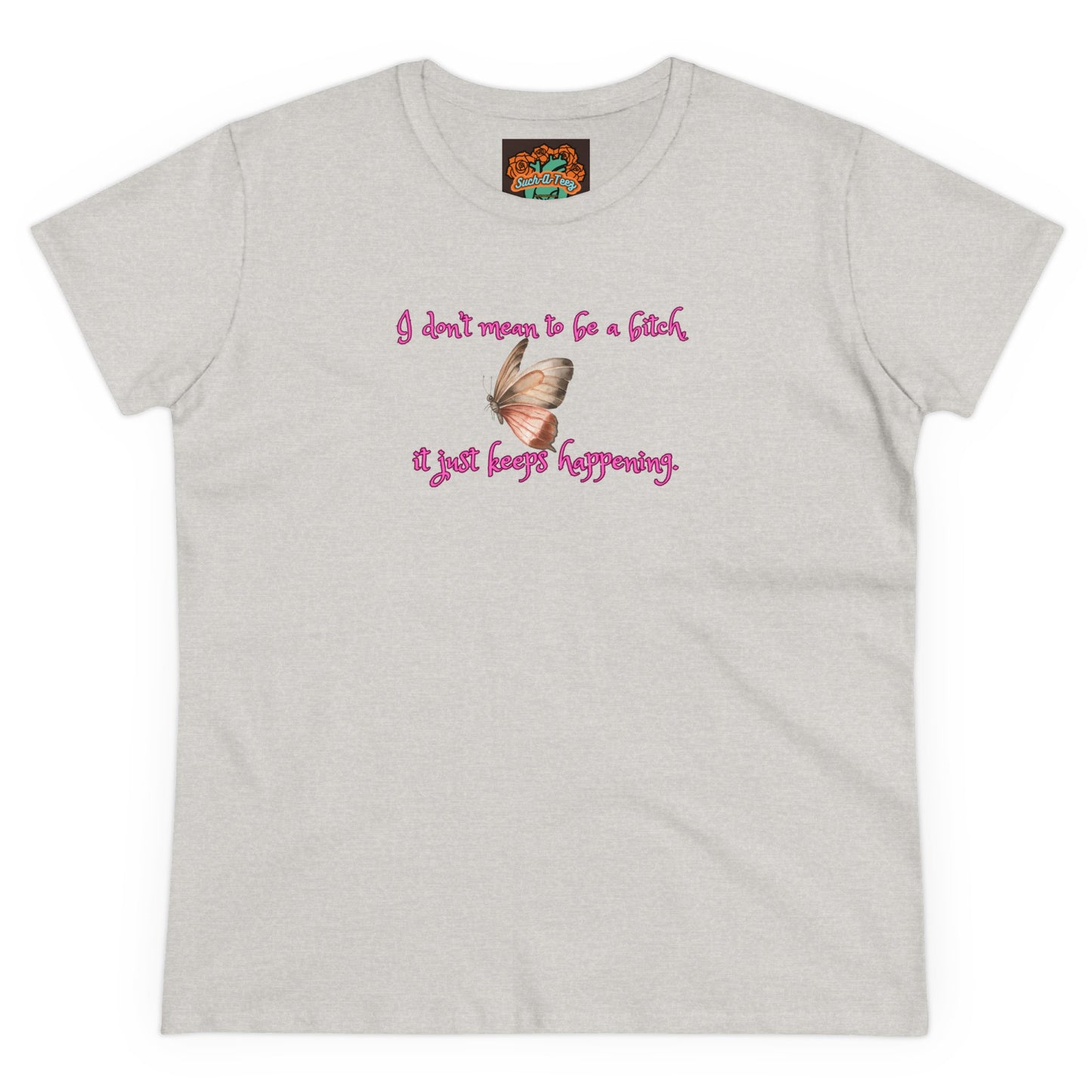 'Just Can't Help It' Women's Midweight Cotton Tee