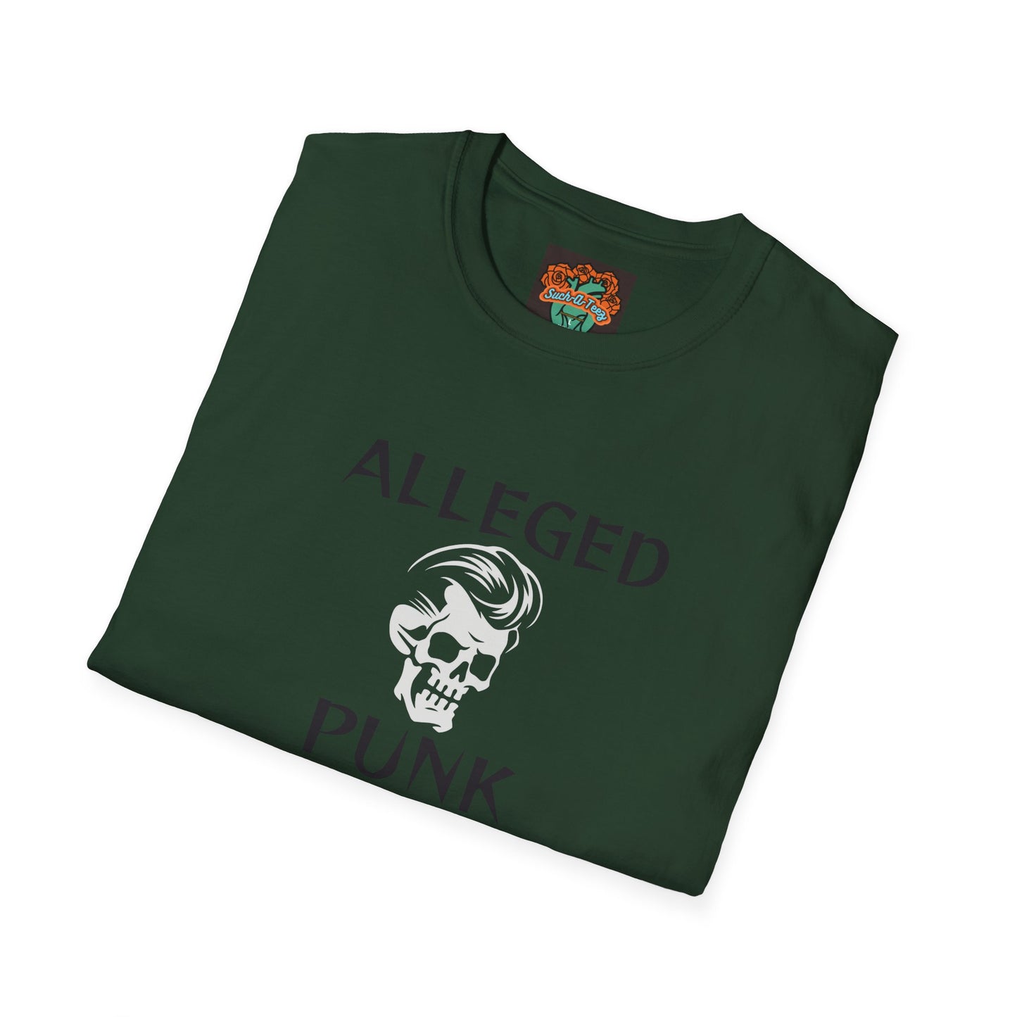 'Alleged Punk' Edgy Unisex Softstyle T-Shirt