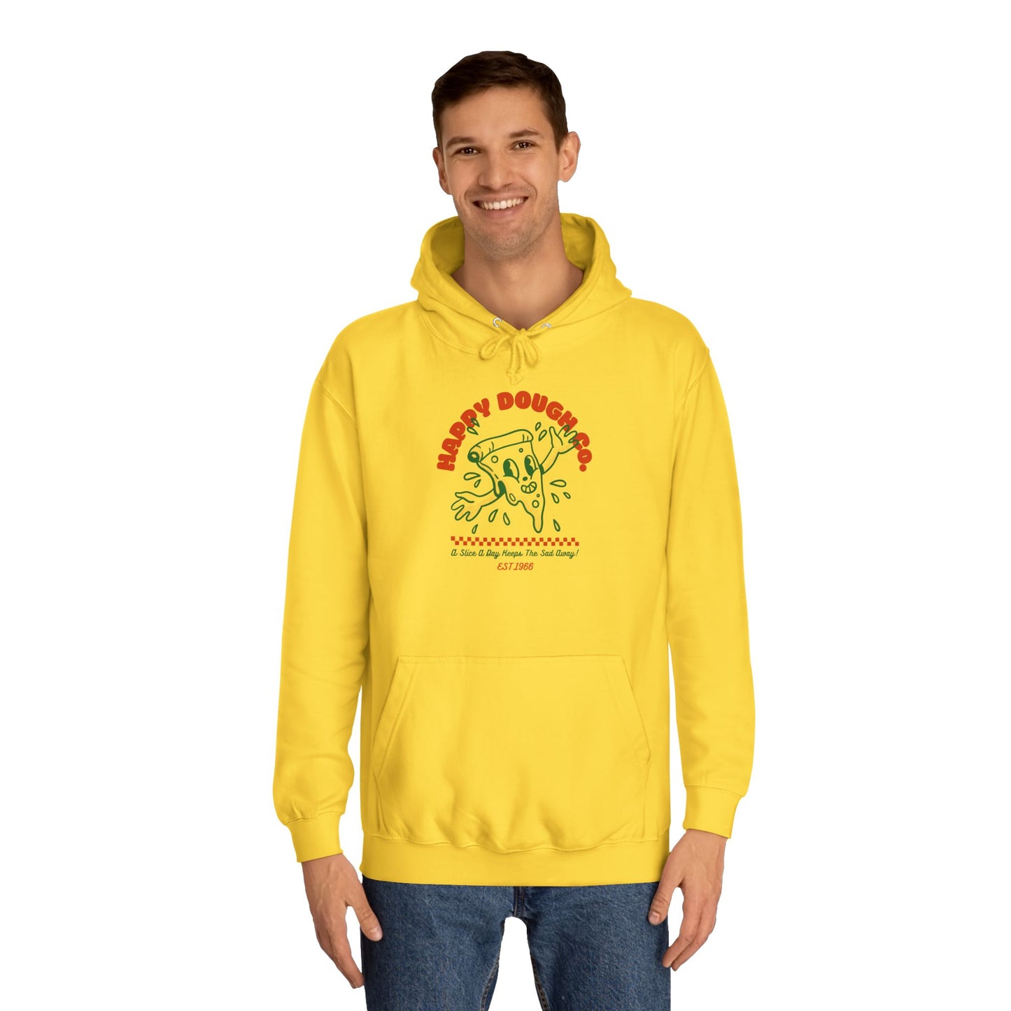 'Happy Dough Co.'Unisex College Hoodie