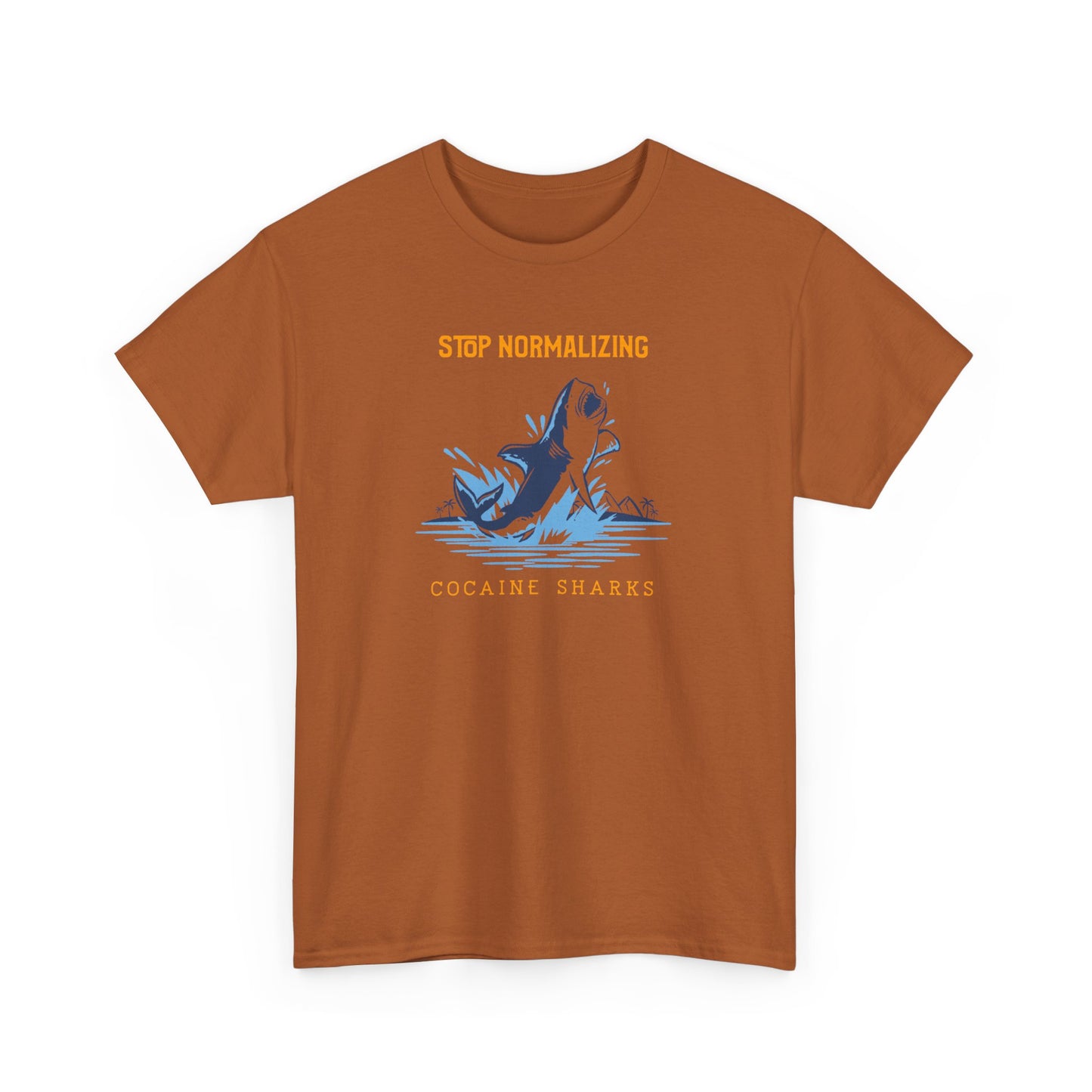 'Cocaine Shark' Unisex Heavy Cotton Tee