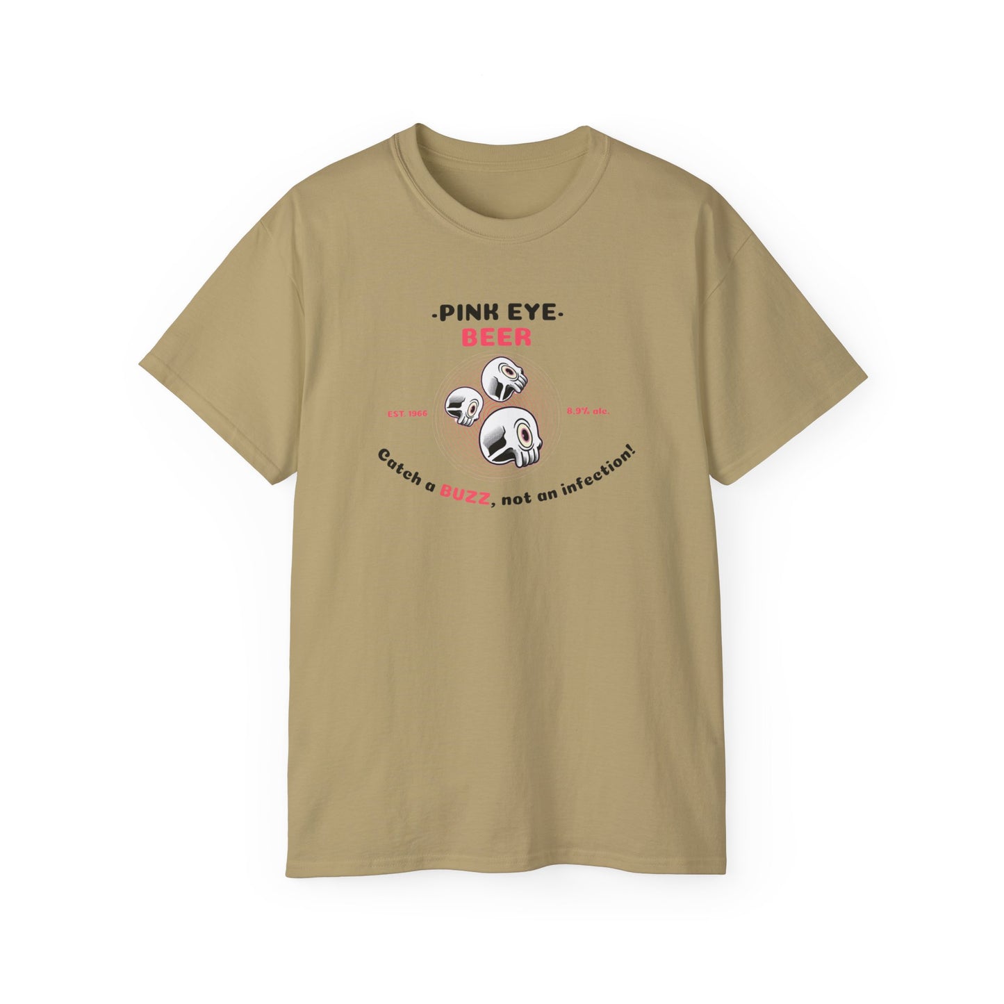 'Pink Eye Beer' Unisex Ultra Cotton Tee