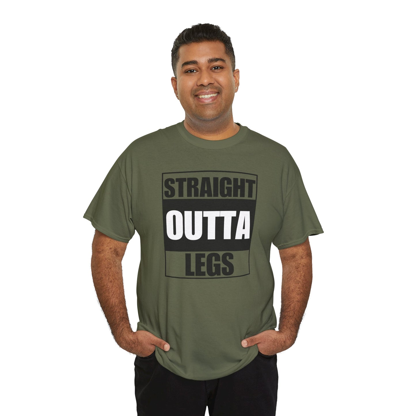 'Straight Outta Legs' Unisex Heavy Cotton Tee