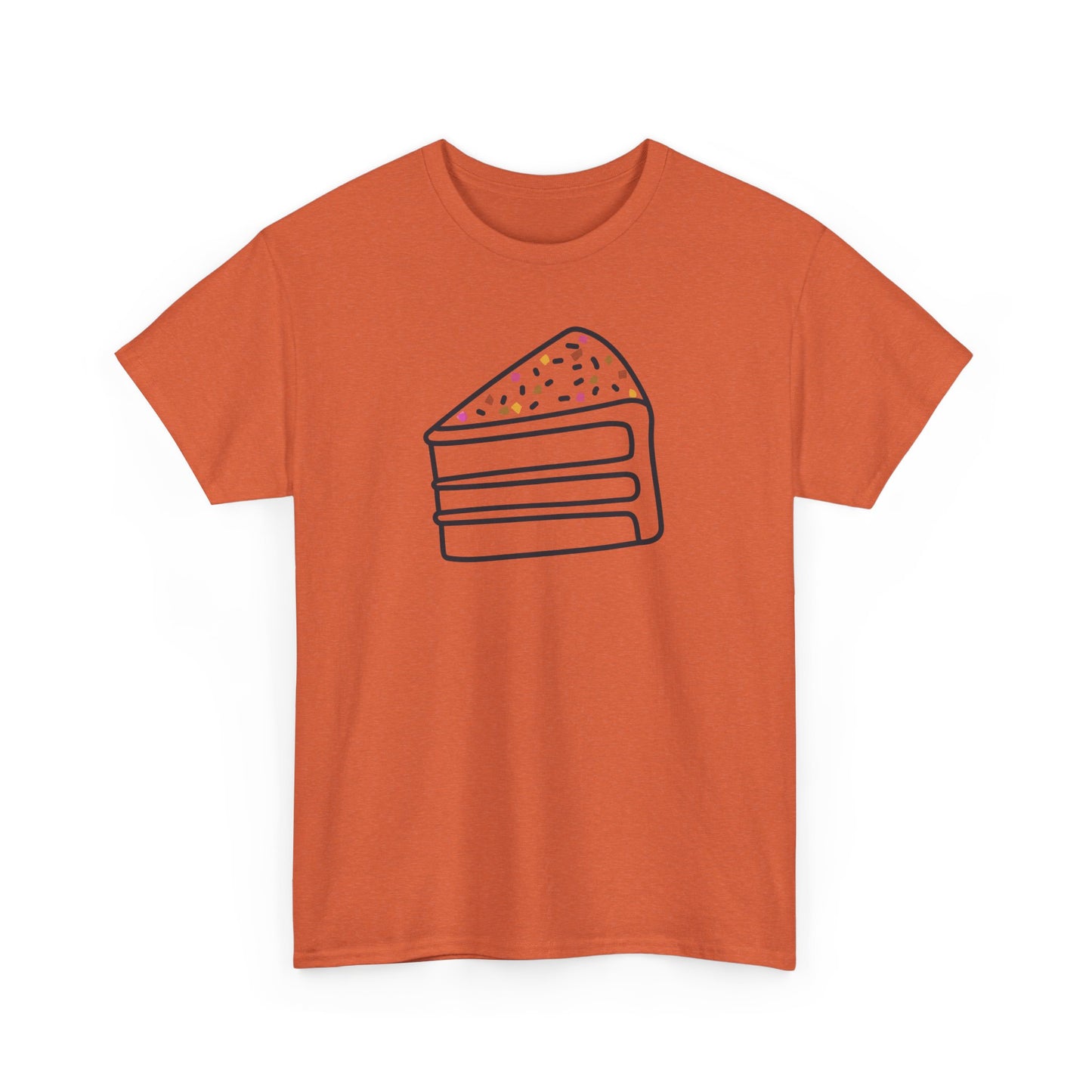 'Cake' Unisex Heavy Cotton Tee Express Delivery available