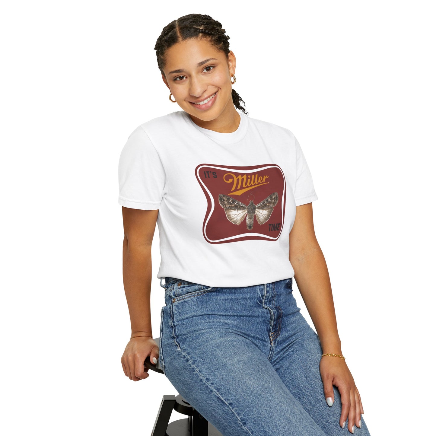 'It's Miller Moth Time' Funny Unisex T-Shirt.