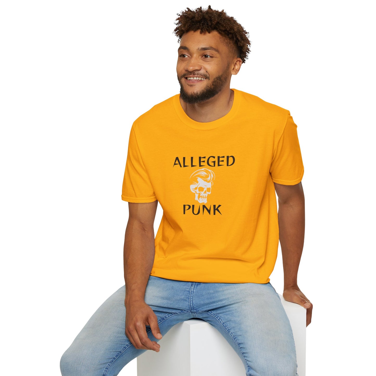 'Alleged Punk' Edgy Unisex Softstyle T-Shirt