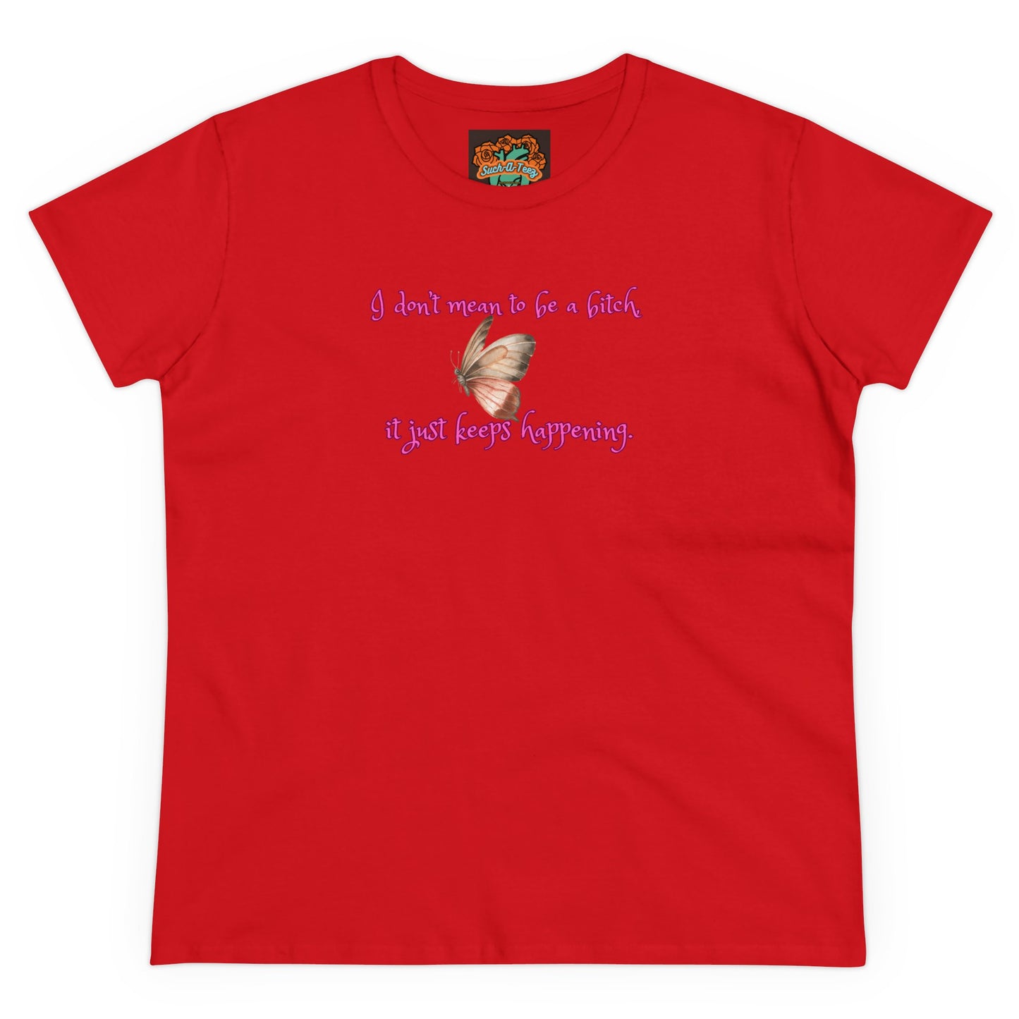 'Just Can't Help It' Women's Midweight Cotton Tee
