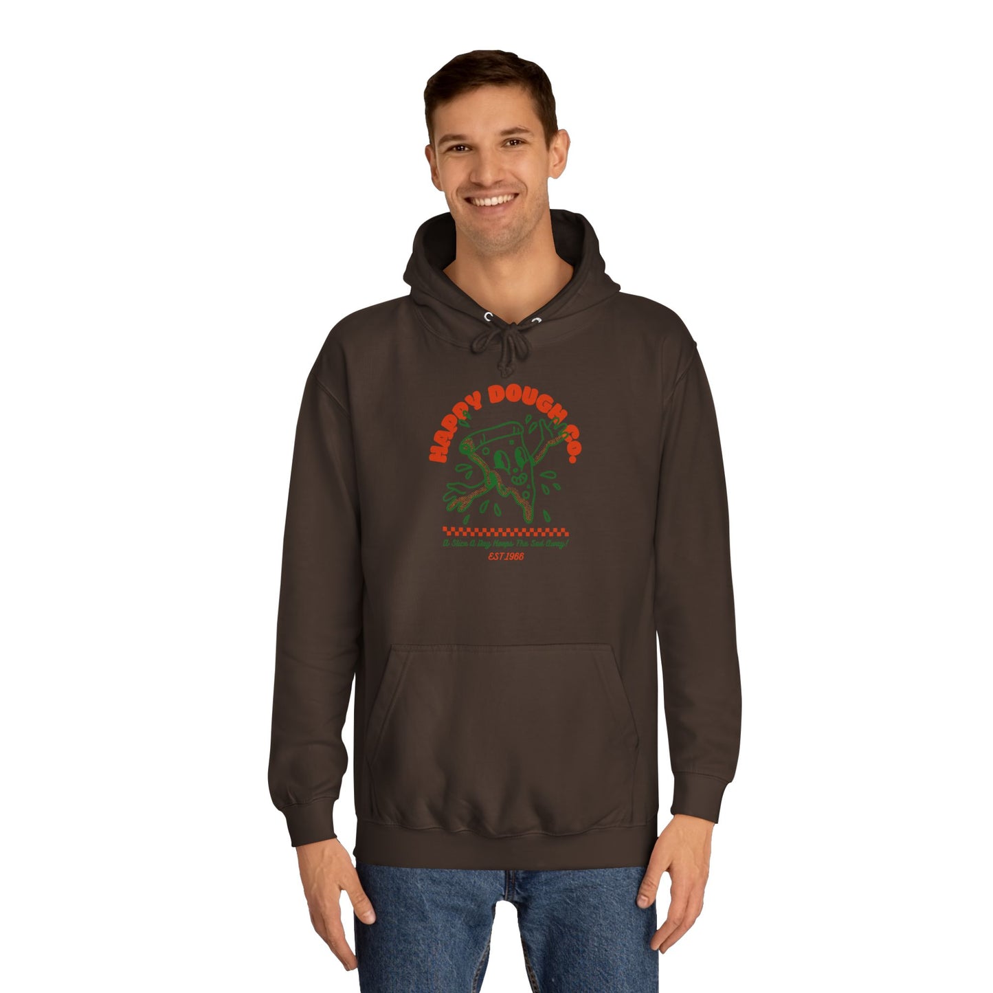 'Happy Dough Co.'Unisex College Hoodie