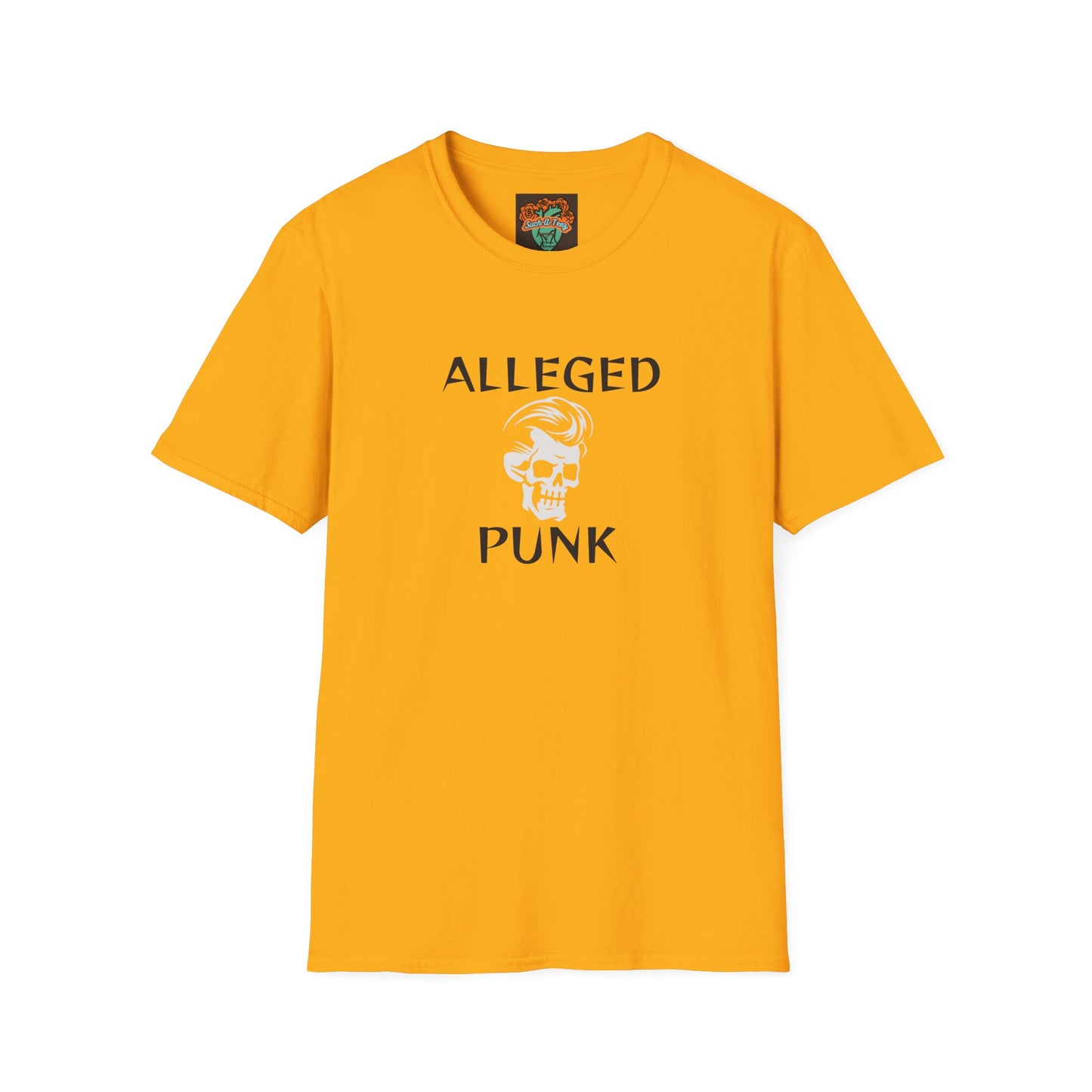 'Alleged Punk' Edgy Unisex Softstyle T-Shirt