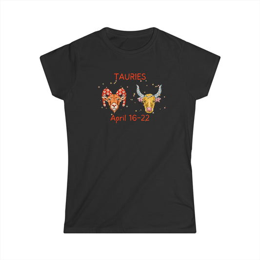 'Cusp -Tauries' Women's Softstyle Tee