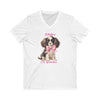 'Bitches Get Scritches' Funny Dog Unisex Jersey Short Sleeve V-Neck Tee