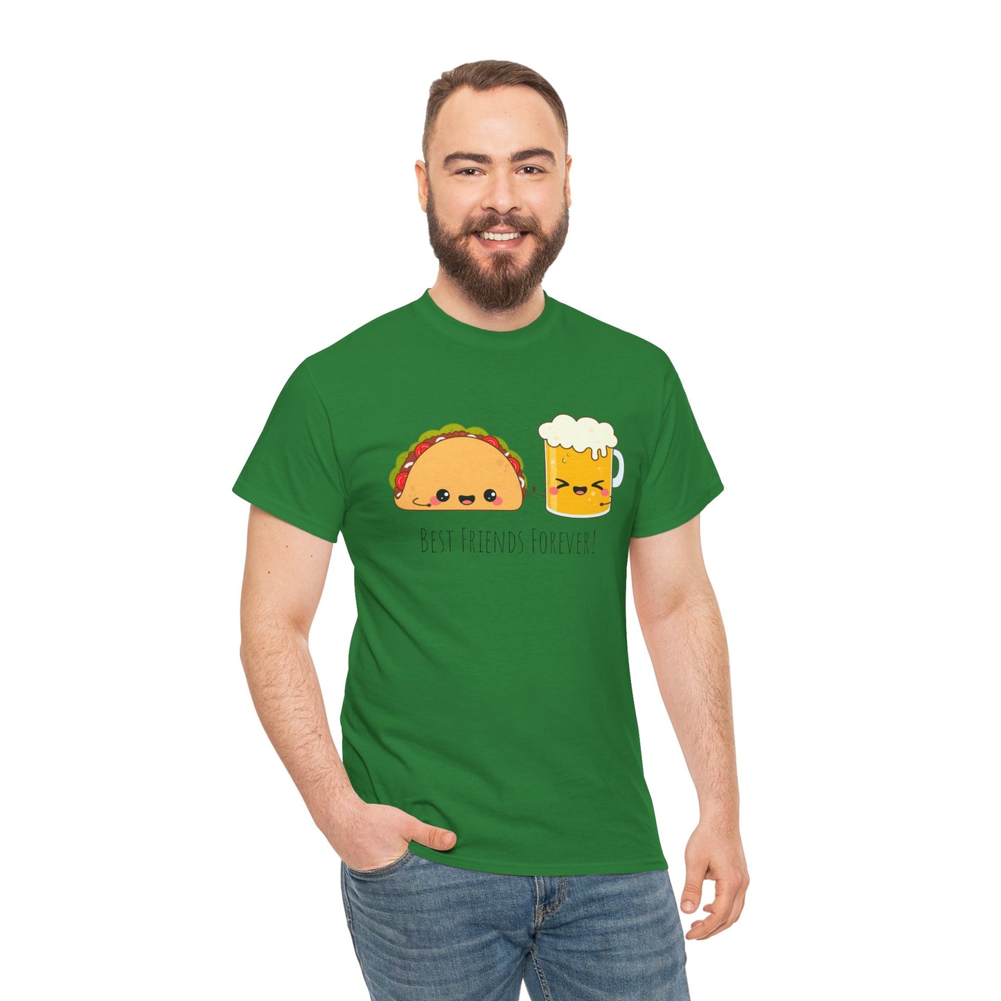 Taco & Beer Best Friends Forever! Unisex Heavy Cotton Tee
