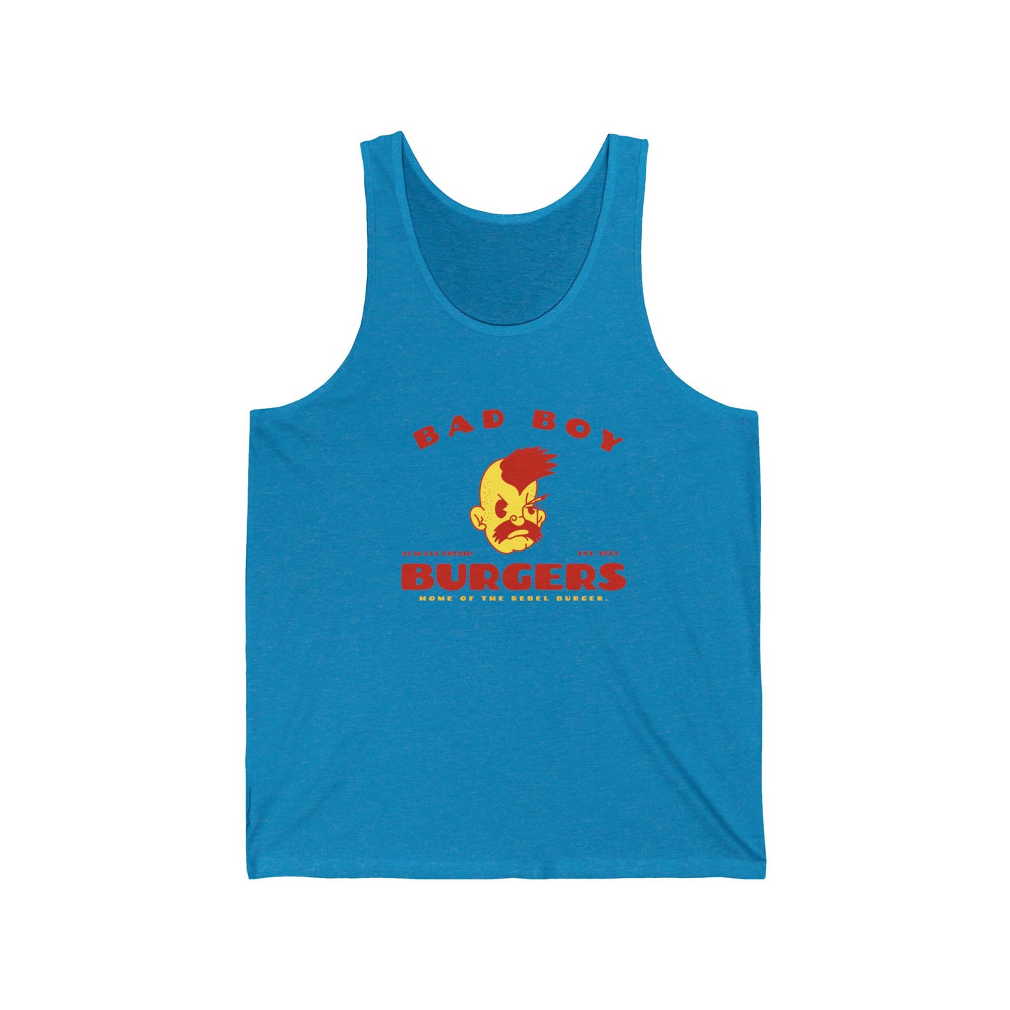 'Bad Boy Burgers' Unisex Jersey Tank
