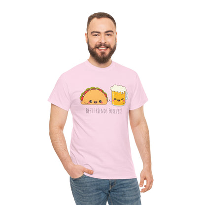 Taco & Beer Best Friends Forever! Unisex Heavy Cotton Tee