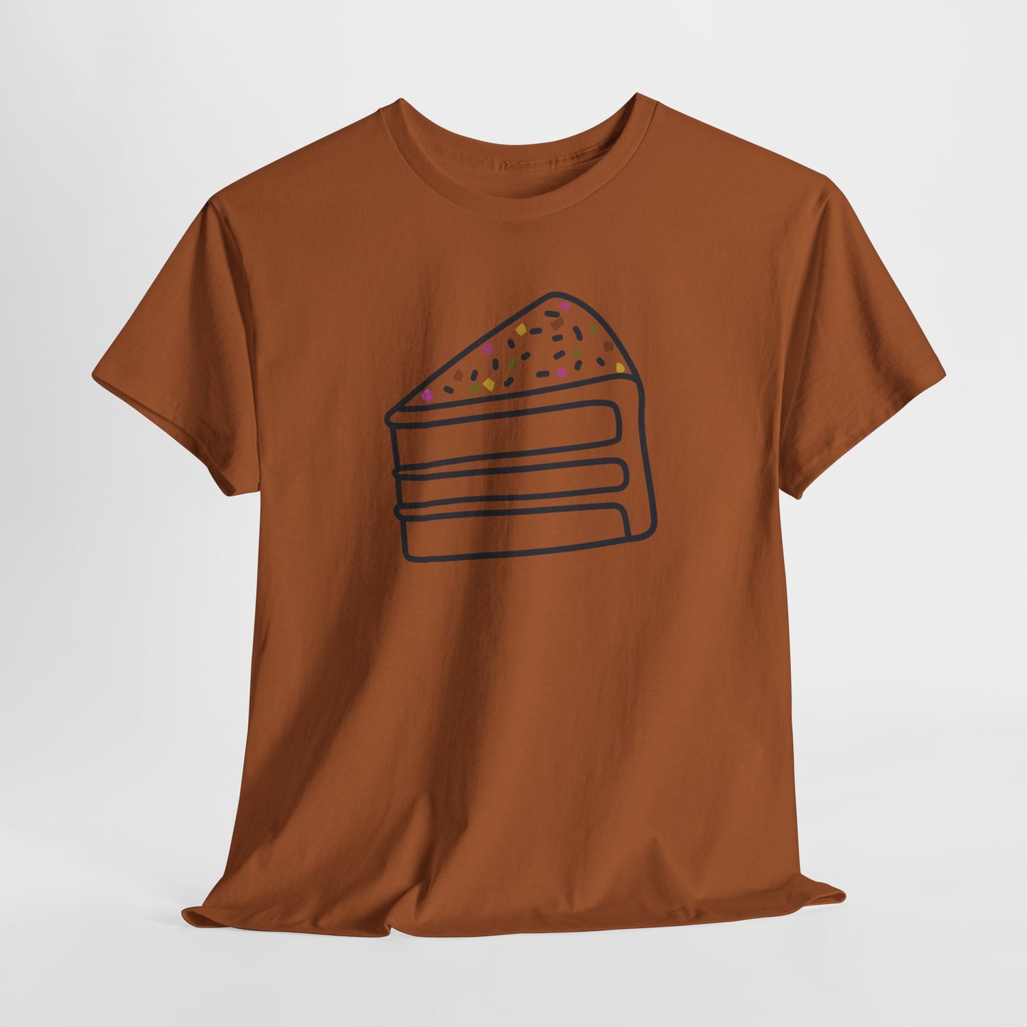 'Cake' Unisex Heavy Cotton Tee Express Delivery available