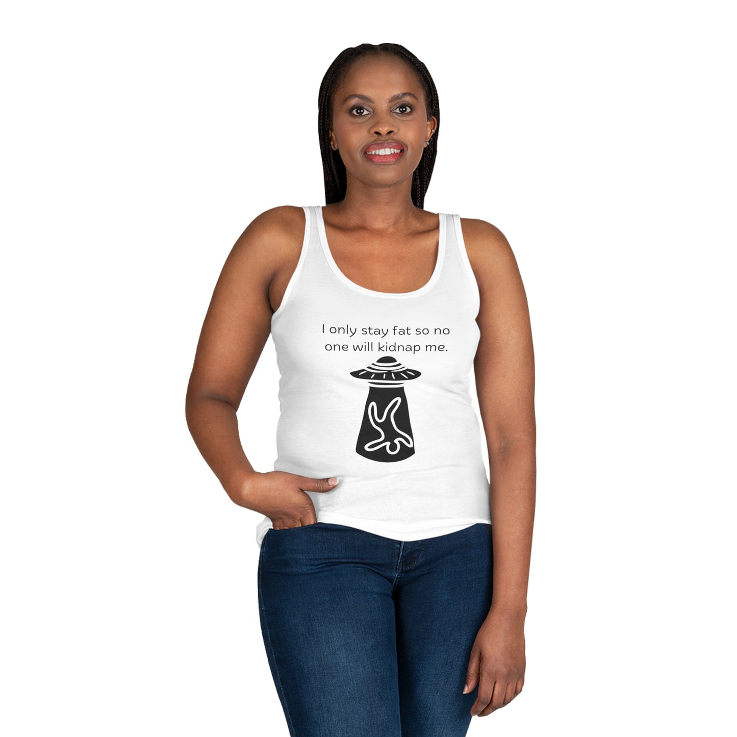 'Too Fat To Kidnap' Women's Tank Top