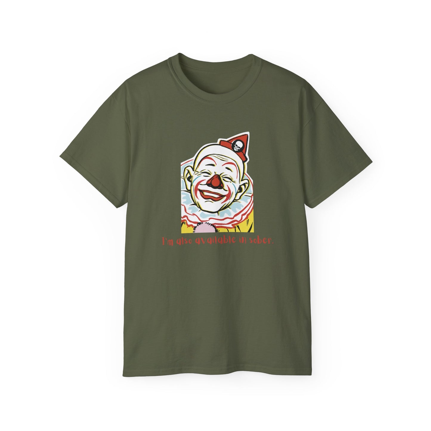 'Sober Version' Funny Clown Ultra Cotton Tee