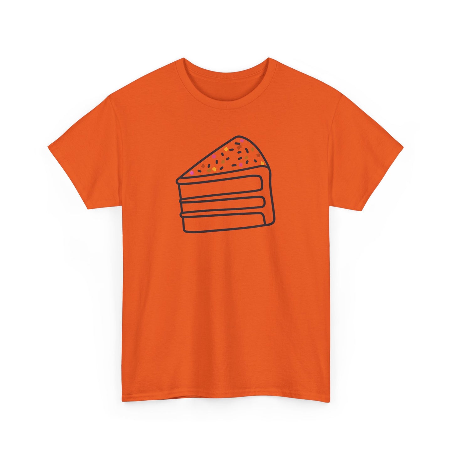 'Cake' Unisex Heavy Cotton Tee Express Delivery available