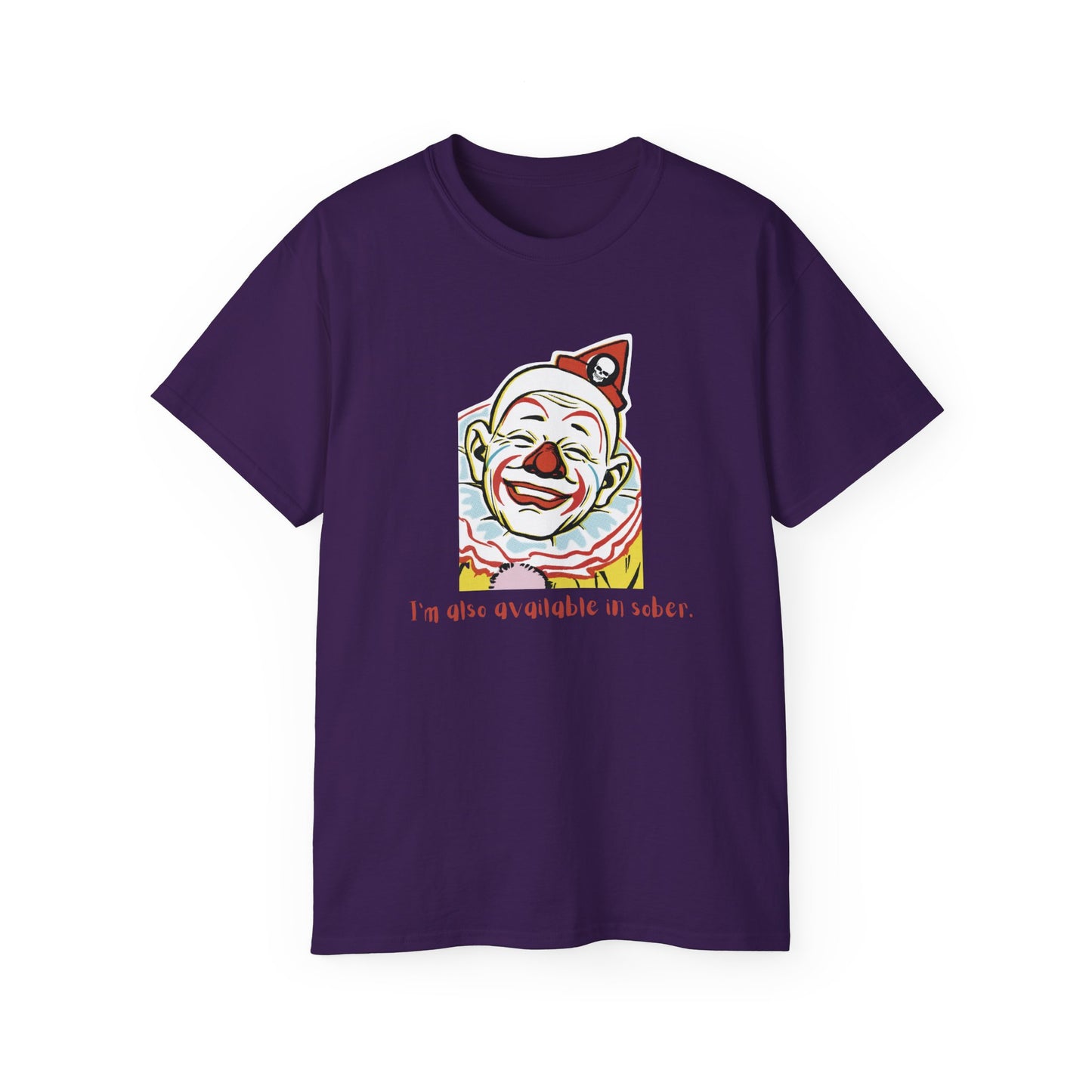 'Sober Version' Funny Clown Ultra Cotton Tee