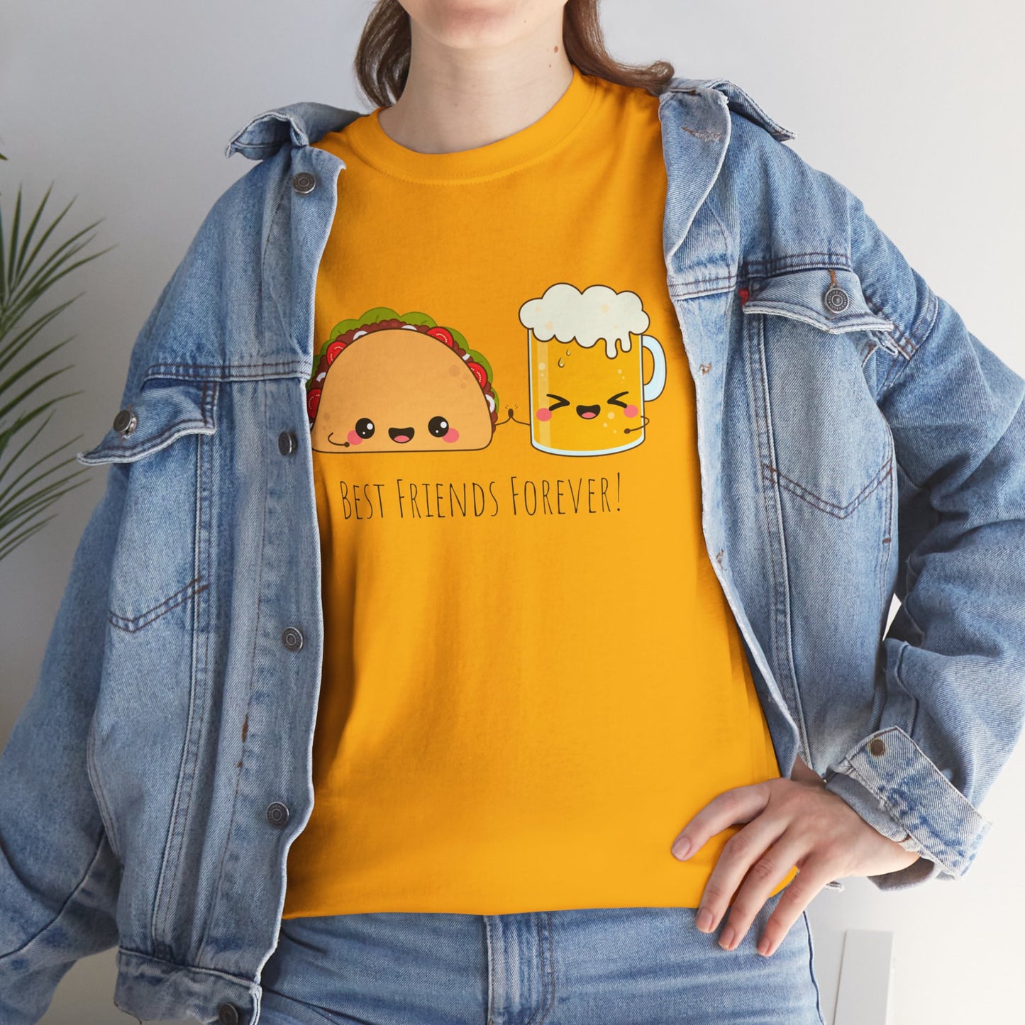 Taco & Beer Best Friends Forever! Unisex Heavy Cotton Tee