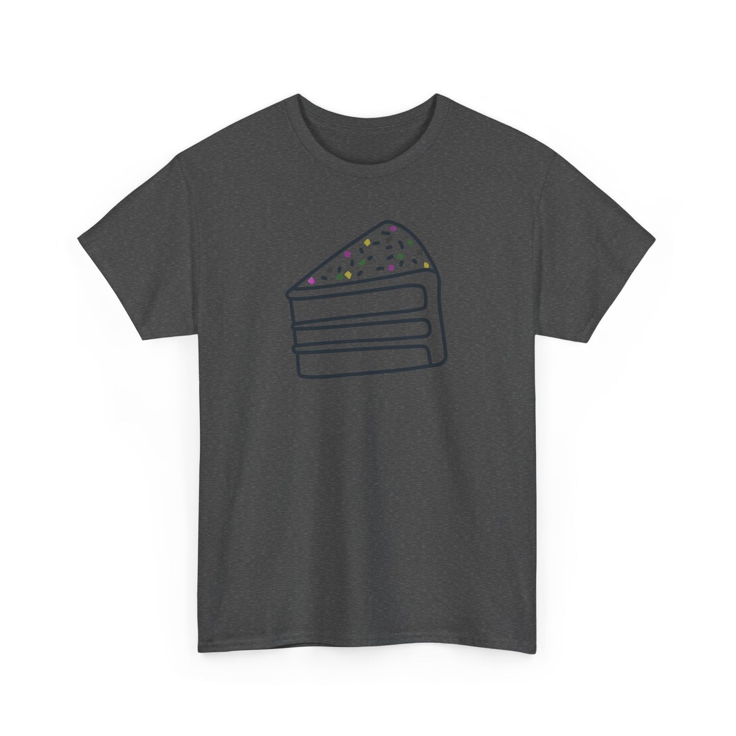 'Cake' Unisex Heavy Cotton Tee Express Delivery available