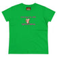 'Just Can't Help It' Women's Midweight Cotton Tee