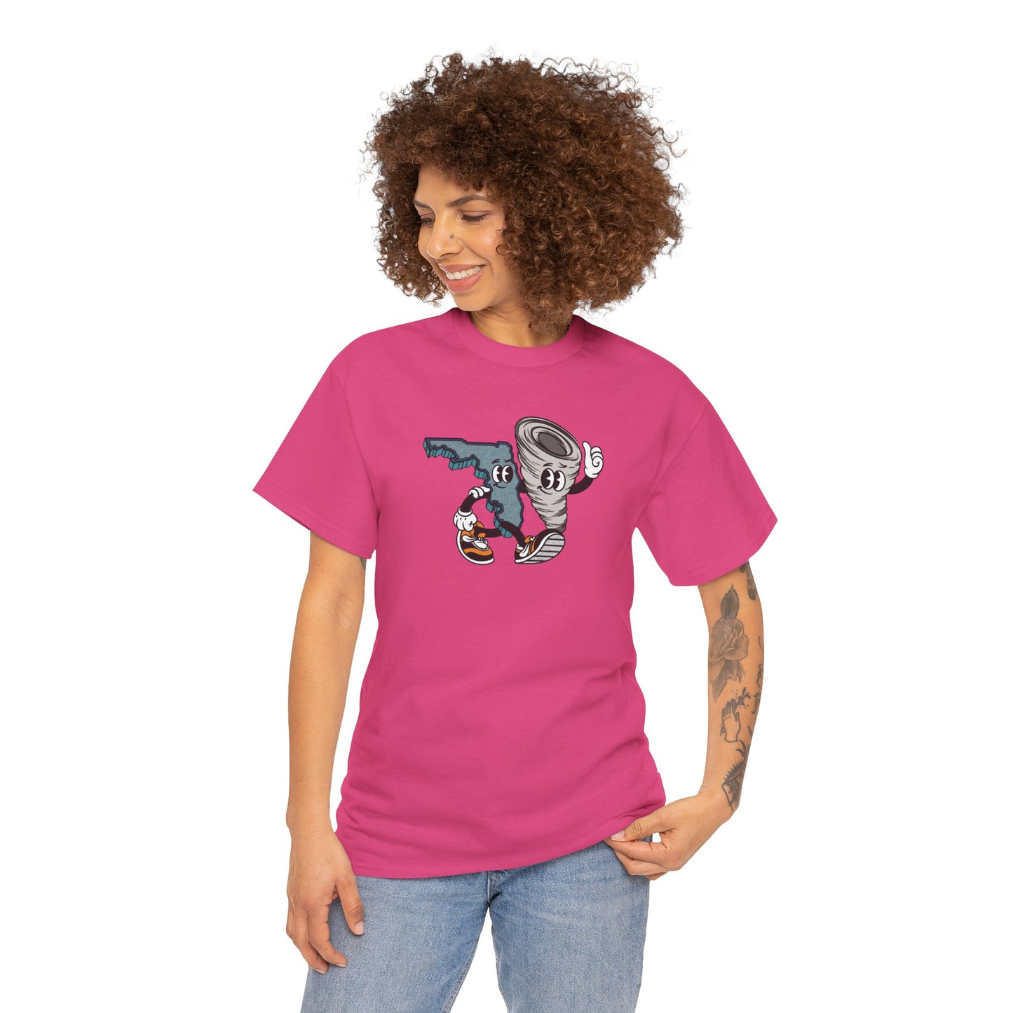 'Florida Hurricane Besties' Unisex Heavy Cotton Tee