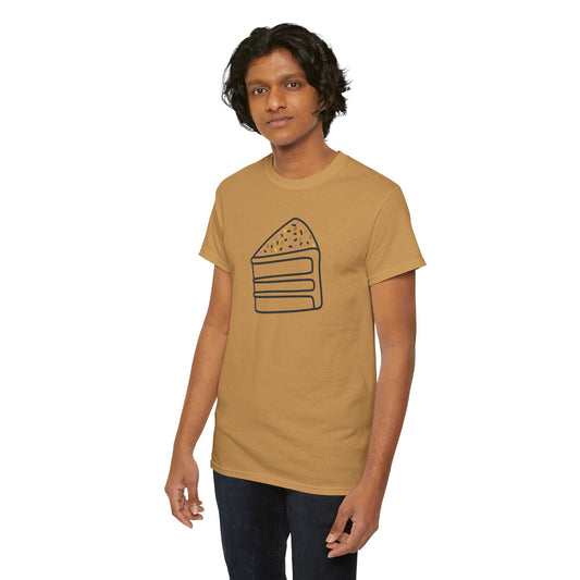 'Cake' Unisex Heavy Cotton Tee Express Delivery available