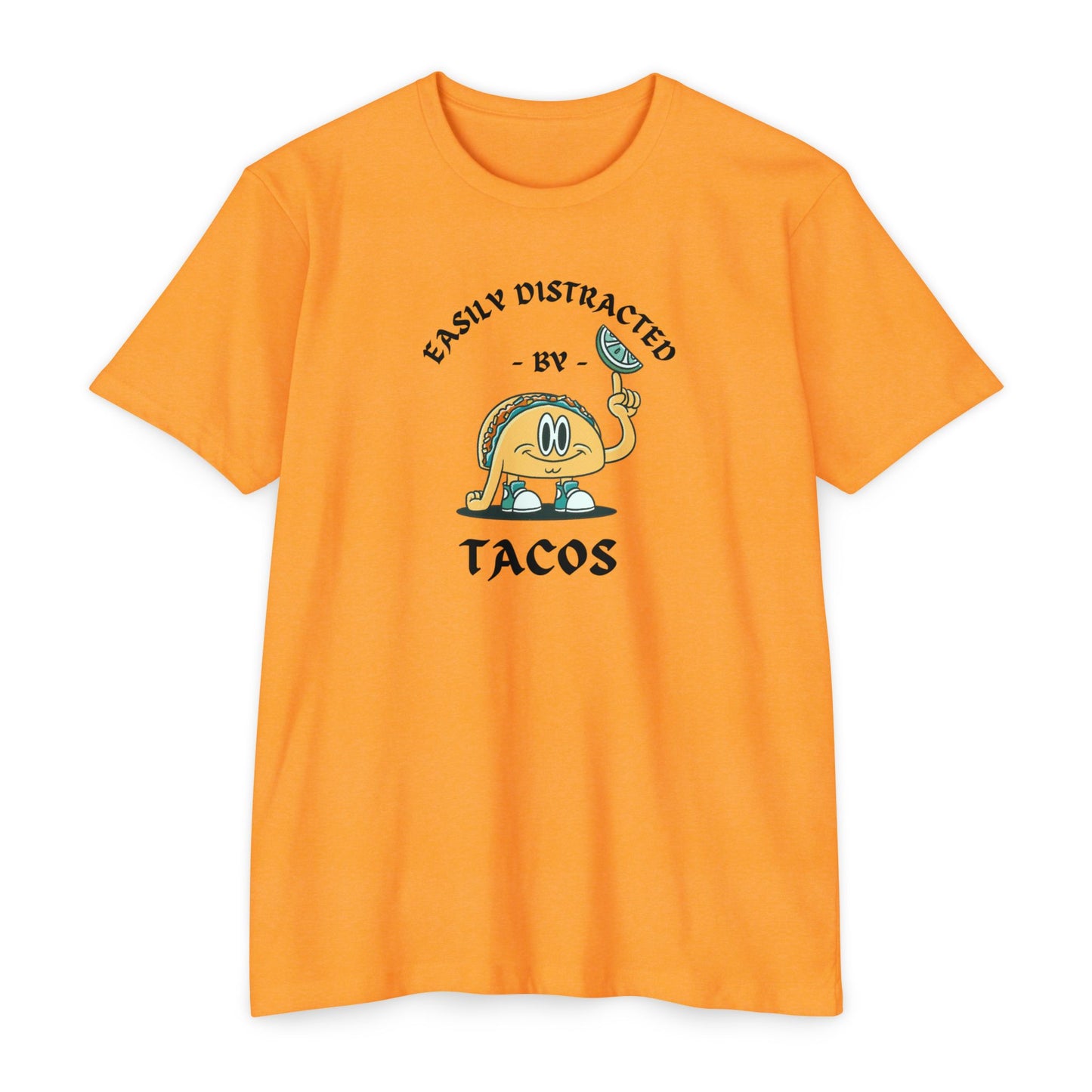 'Easily Distracted by Tacos! Funny Foodie' Unisex Jersey T-shirt