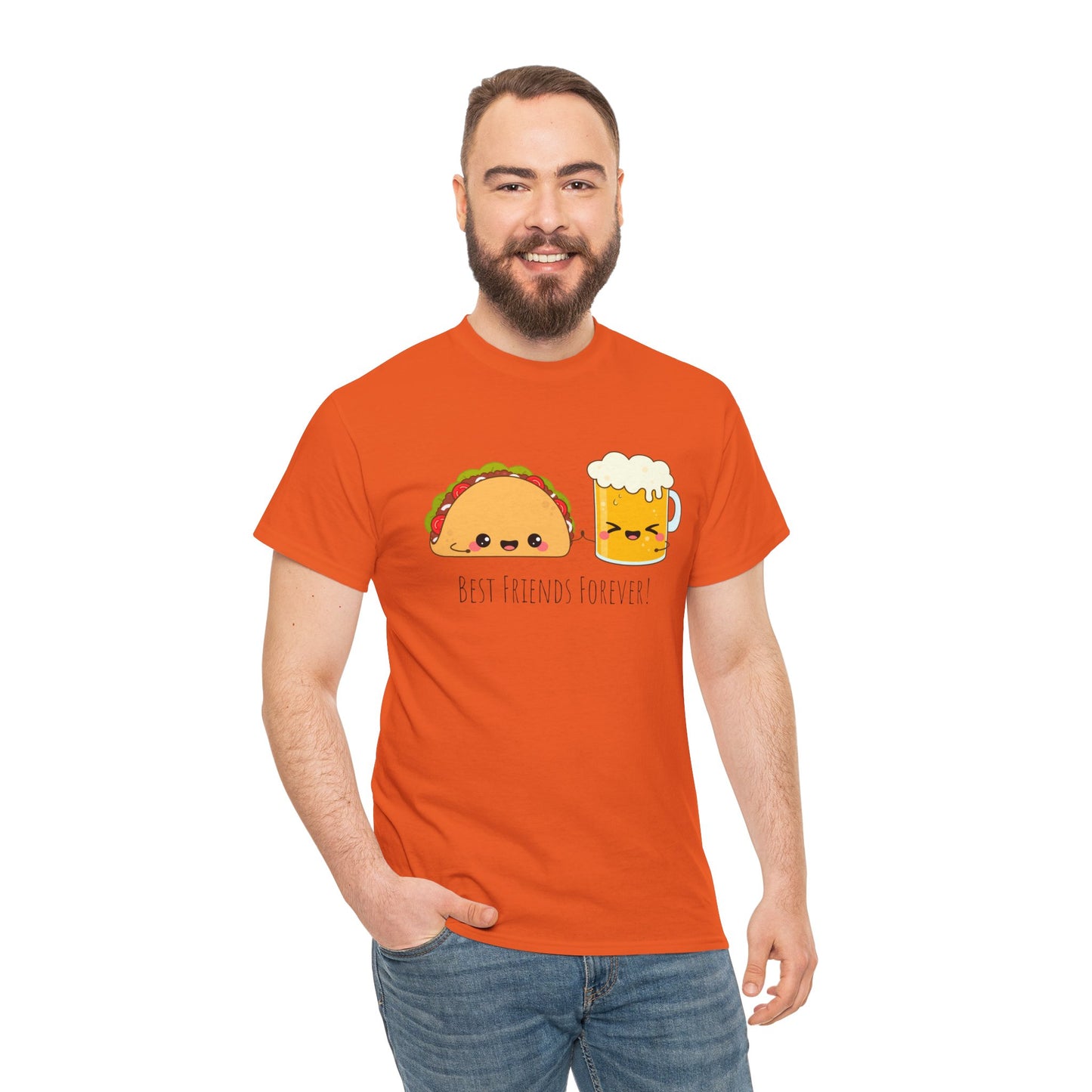 Taco & Beer Best Friends Forever! Unisex Heavy Cotton Tee