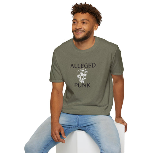 'Alleged Punk' Edgy Unisex Softstyle T-Shirt
