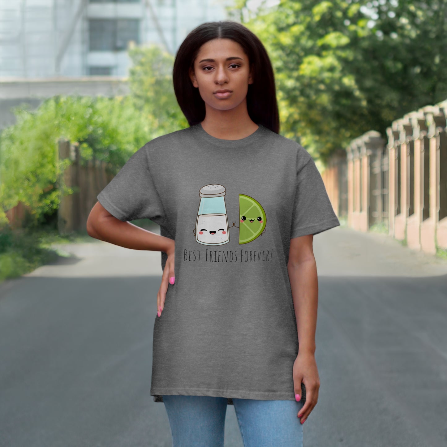 'Salt & Lime Best Friends Forever!' Single Jersey T-shirt
