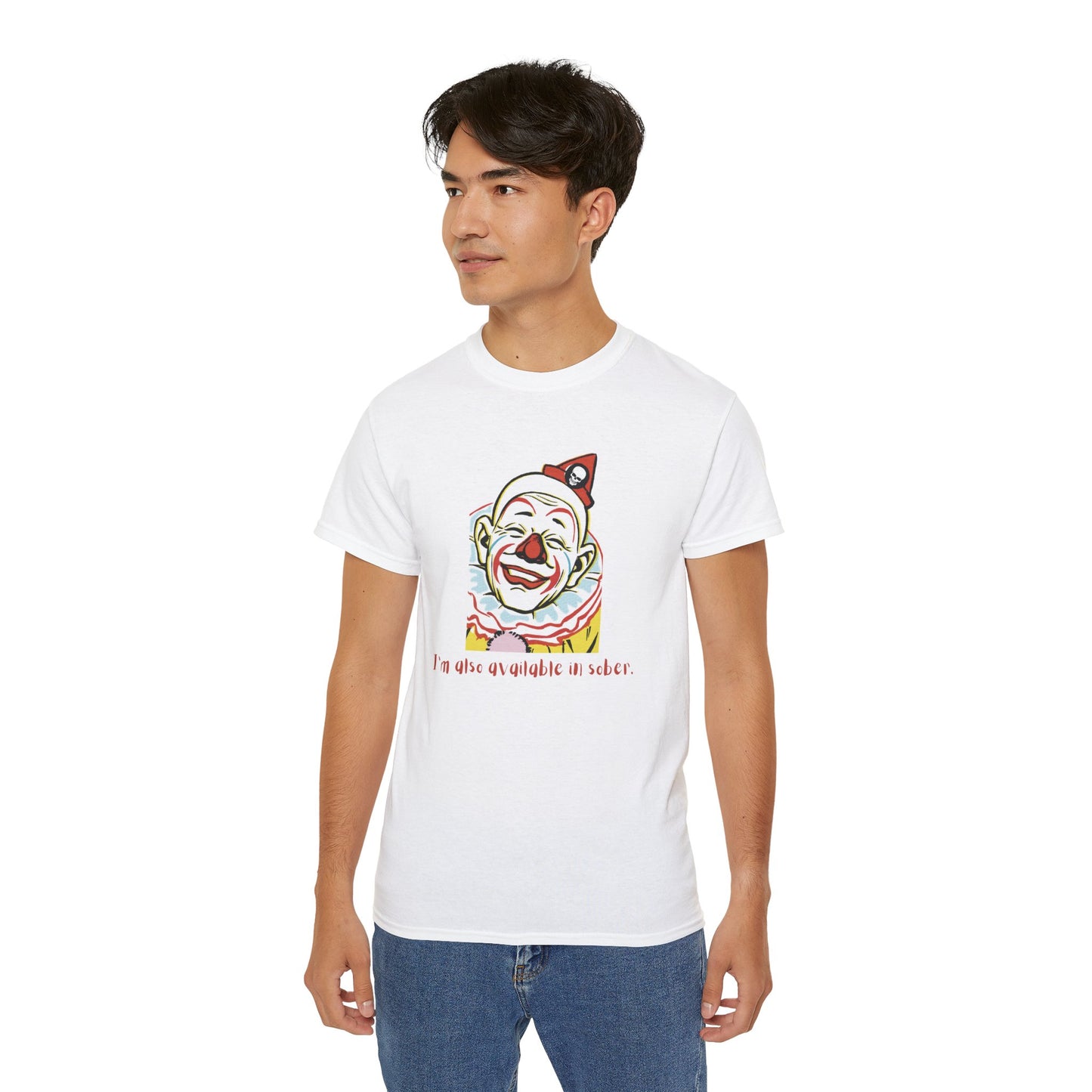 'Sober Version' Funny Clown Ultra Cotton Tee