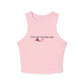 'Full of Wine & Feeling MILFY' Funny Women's Micro-Rib Racer Tank