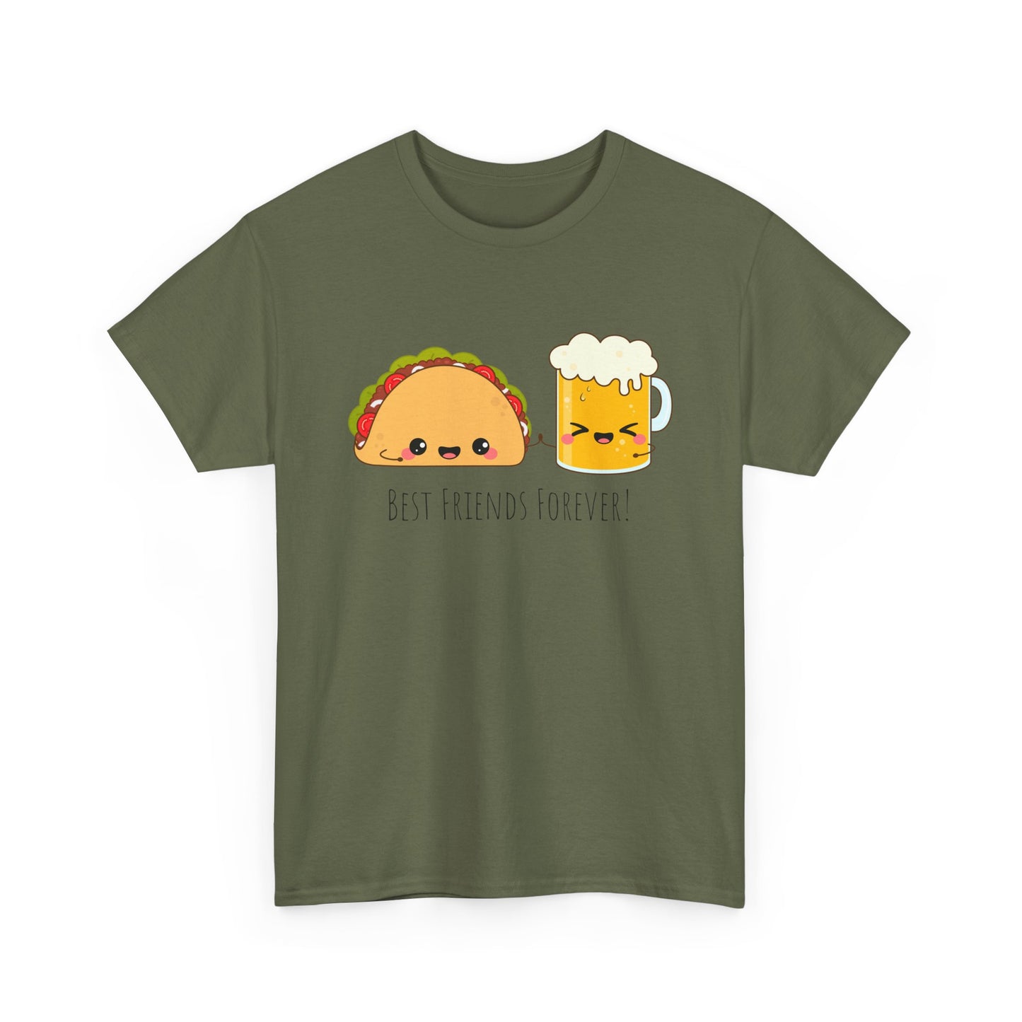 Taco & Beer Best Friends Forever! Unisex Heavy Cotton Tee
