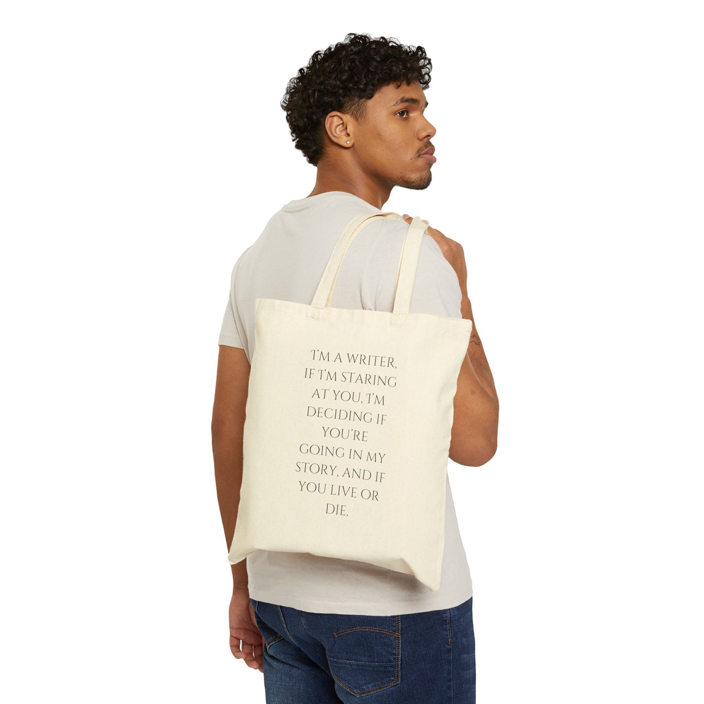 'My Story' Cotton Canvas Tote Bag