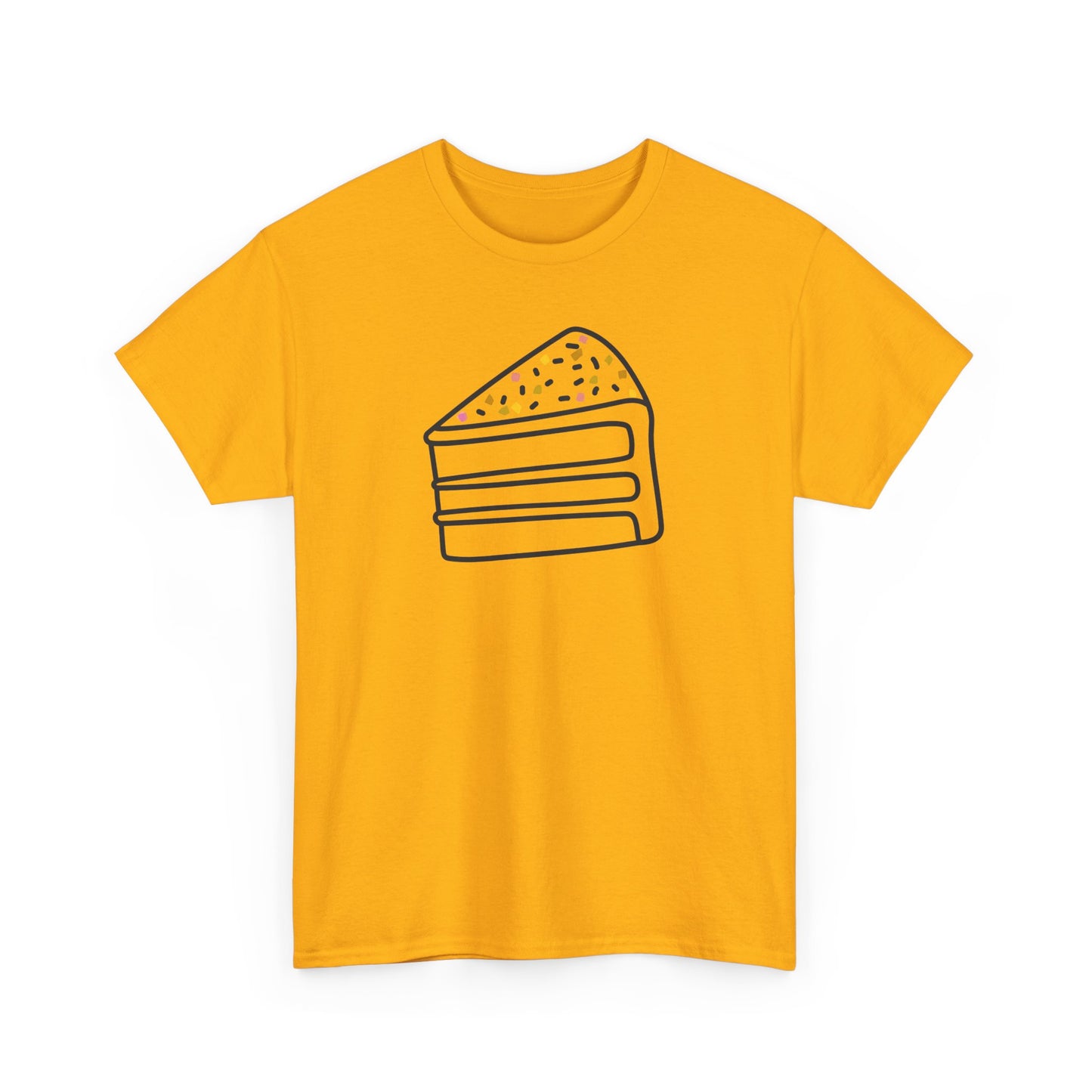 'Cake' Unisex Heavy Cotton Tee Express Delivery available