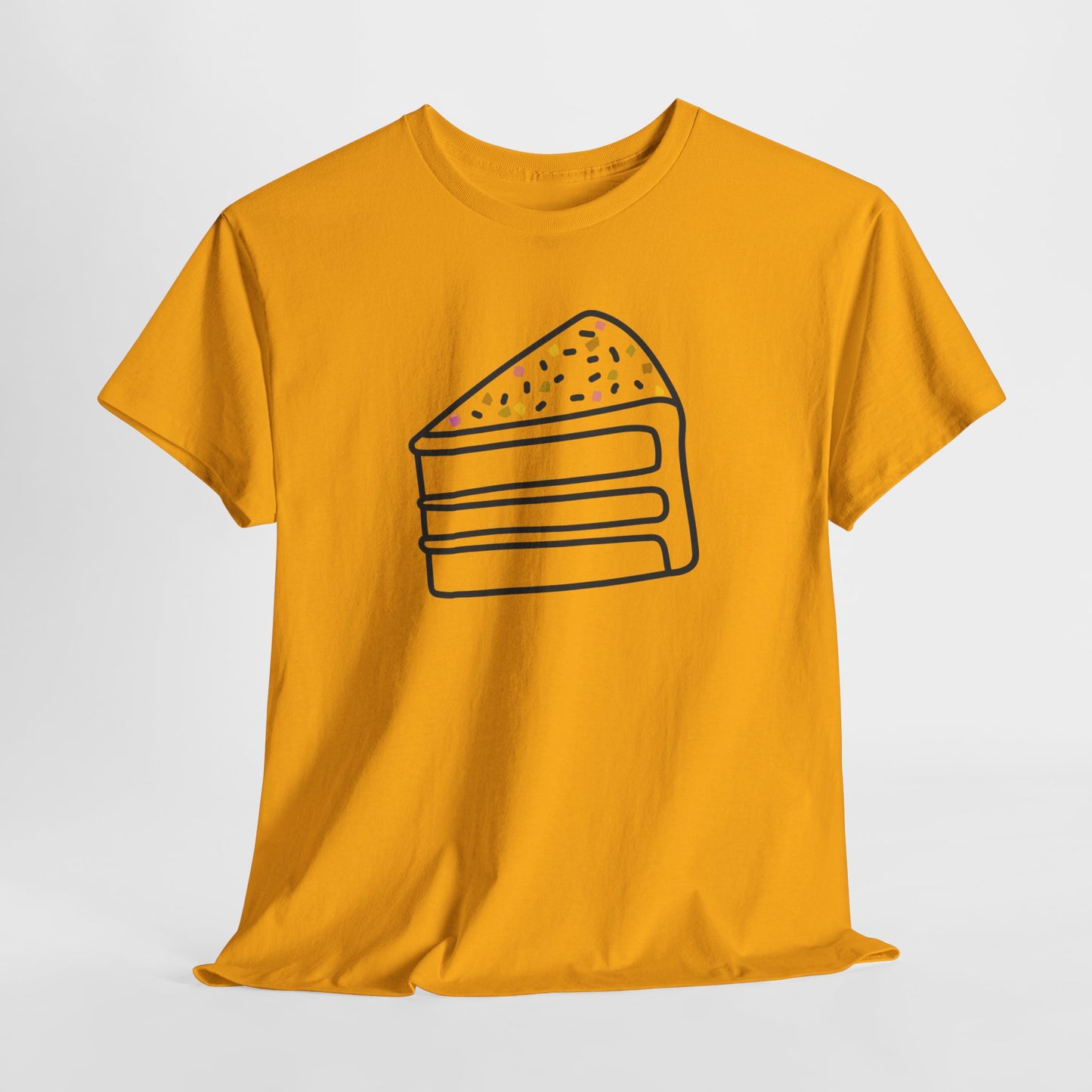 'Cake' Unisex Heavy Cotton Tee Express Delivery available