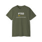 'White Font PTSD-Would Not Recommend' Funny Unisex Ultra Cotton Tee