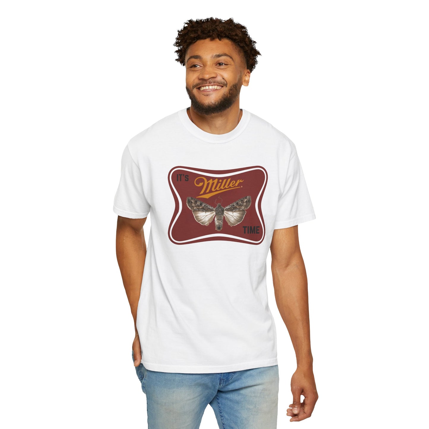 'It's Miller Moth Time' Funny Unisex T-Shirt.
