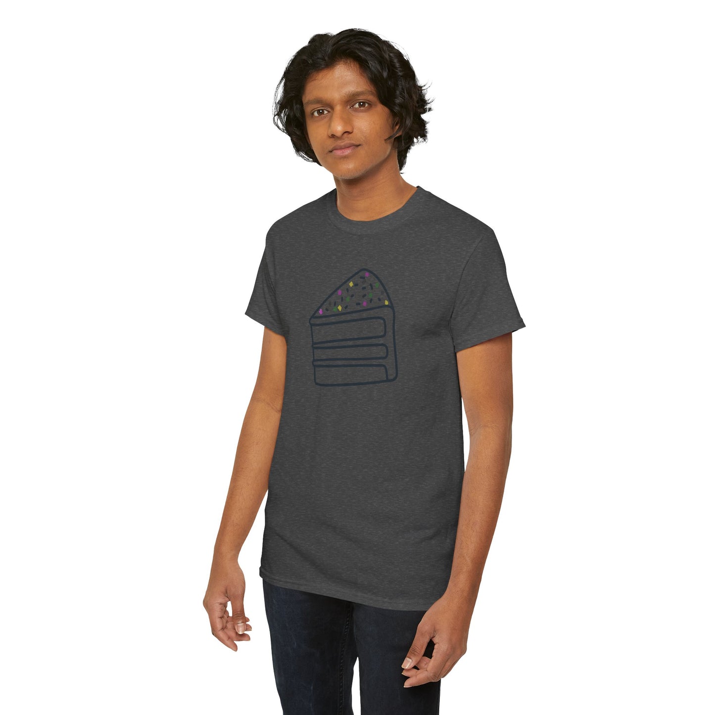 'Cake' Unisex Heavy Cotton Tee Express Delivery available