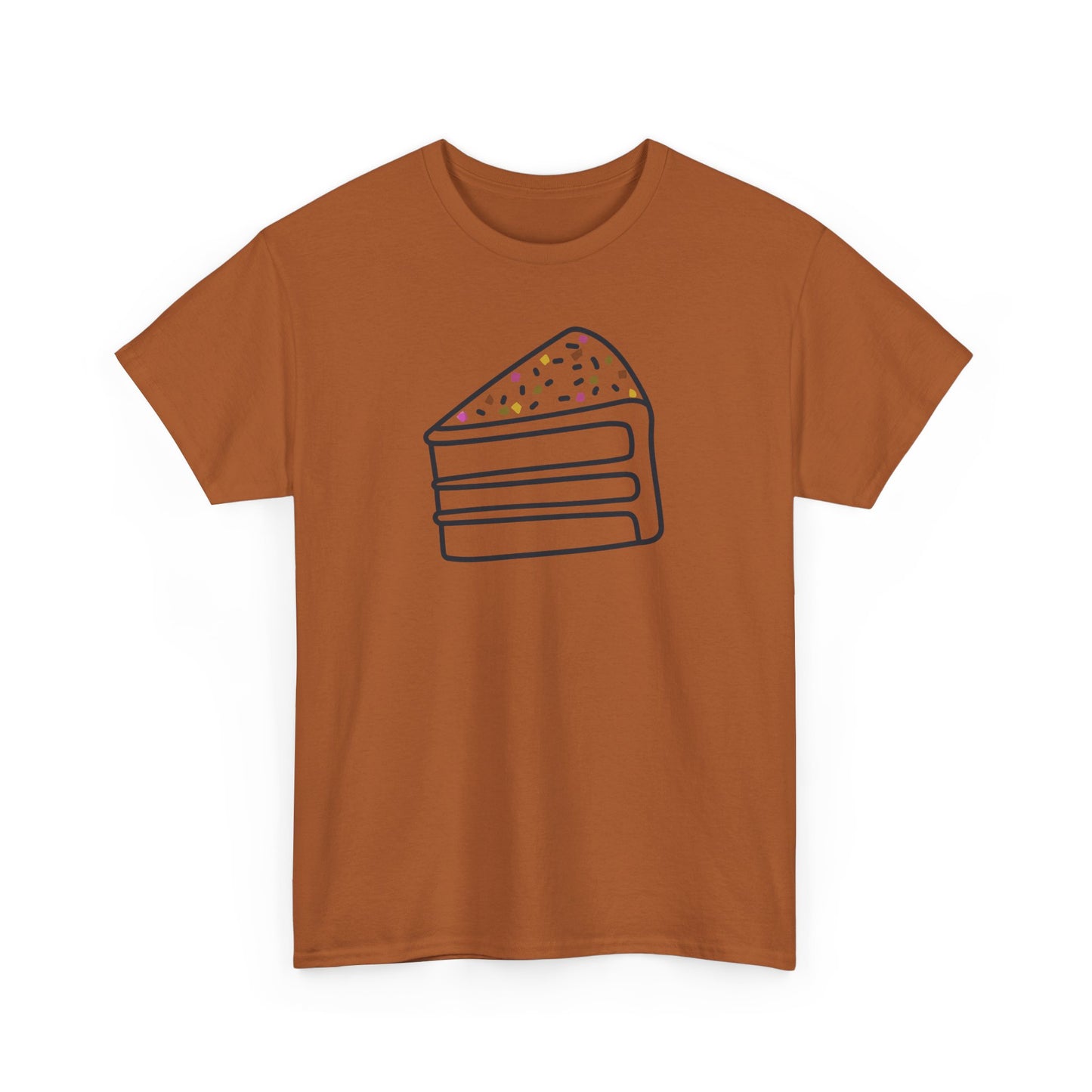 'Cake' Unisex Heavy Cotton Tee Express Delivery available