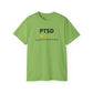 'Black Font PTSD Would Not Recommend' Unisex Ultra Cotton Tee