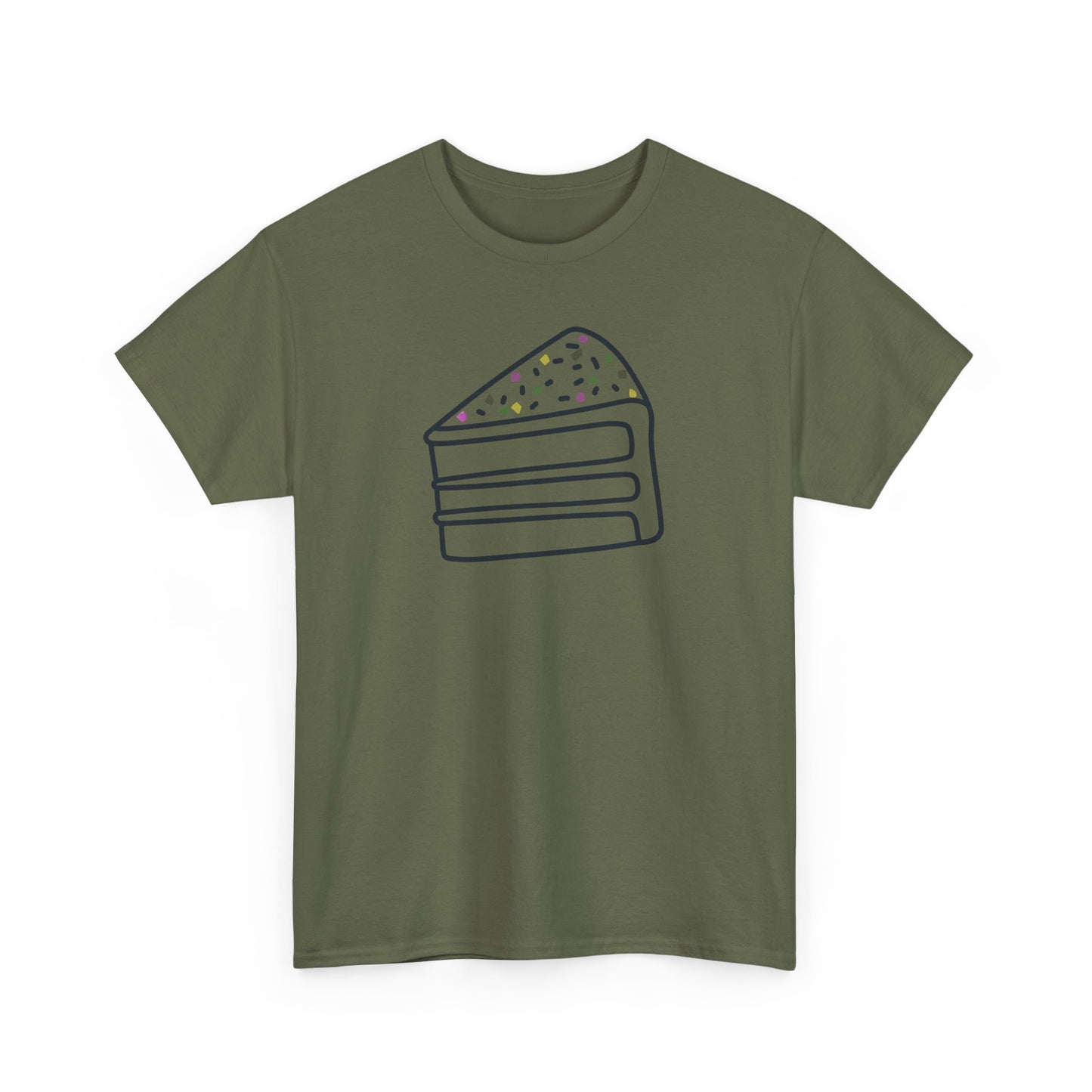 'Cake' Unisex Heavy Cotton Tee Express Delivery available