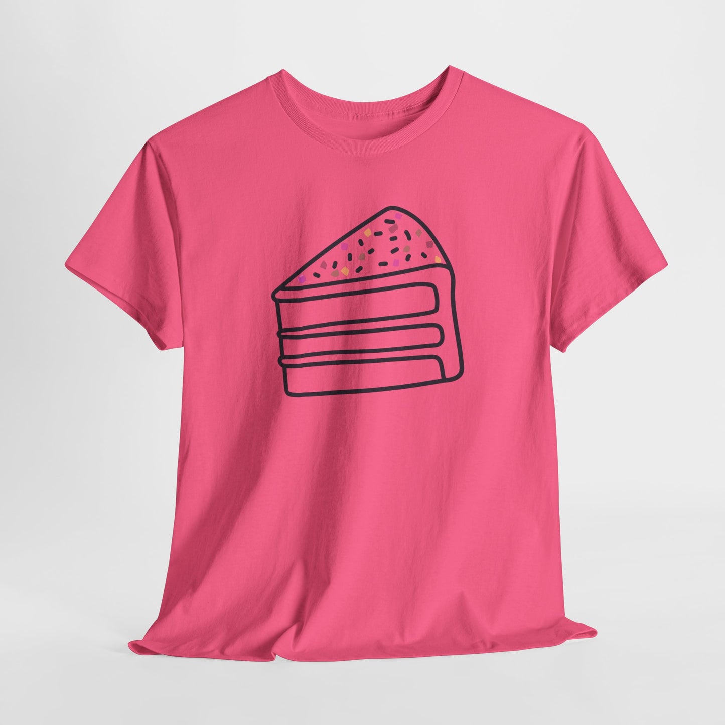 'Cake' Unisex Heavy Cotton Tee Express Delivery available