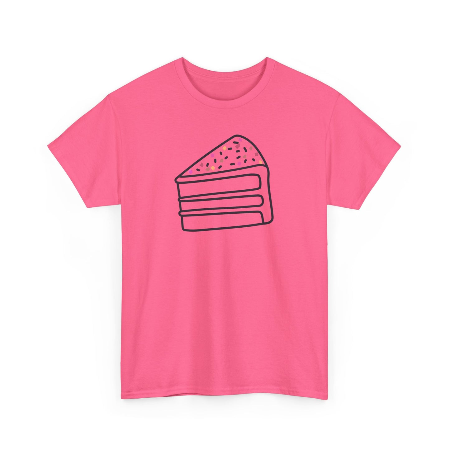 'Cake' Unisex Heavy Cotton Tee Express Delivery available