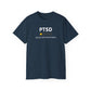 'White Font PTSD-Would Not Recommend' Funny Unisex Ultra Cotton Tee