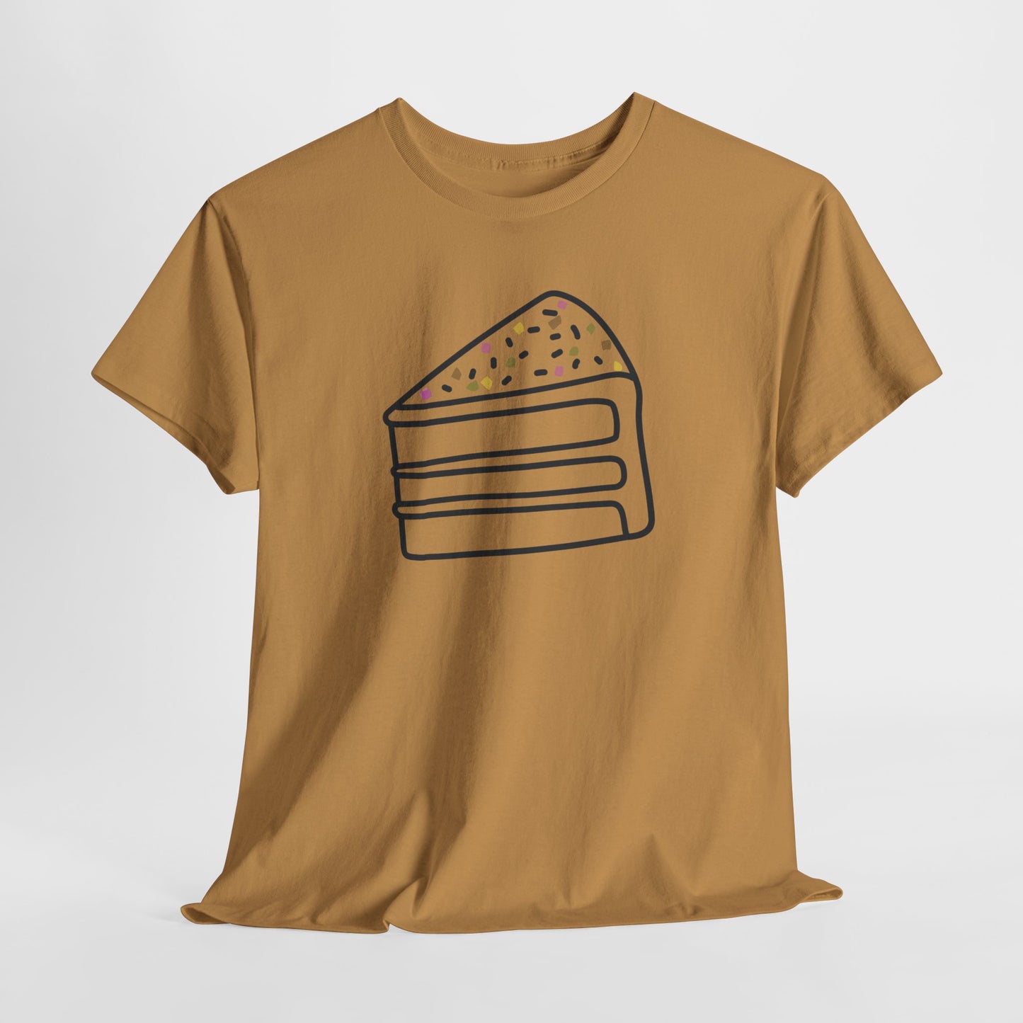'Cake' Unisex Heavy Cotton Tee Express Delivery available