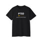 'White Font PTSD-Would Not Recommend' Funny Unisex Ultra Cotton Tee